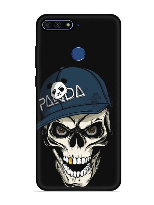 Panda Skull Embossed Soft Silicone Case for Honor 7A