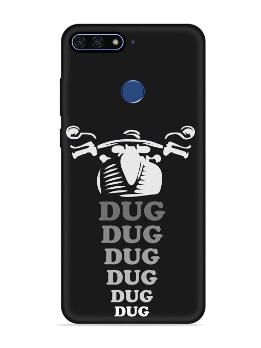 Dug Dug Dug Embossed Soft Silicone Case for Honor 7A Zapvi