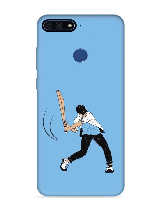 Cricket Gully Boy Embossed Soft Silicone Case for Honor 7A Zapvi