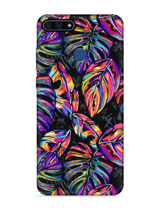 Tropical Seamless Vector Embossed Soft Silicone Case for Honor 7A Zapvi