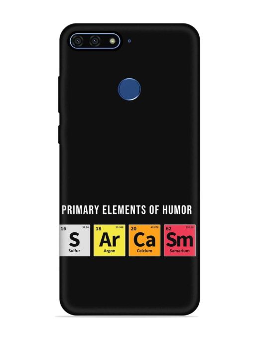 Primary Elements Humor Embossed Soft Silicone Case for Honor 7A