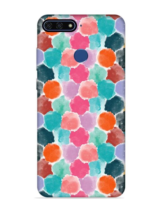 Colorful Seamless Pattern Embossed Soft Silicone Case for Honor 7A