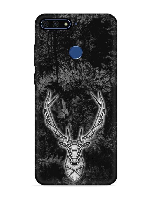 Ancient Deer Embossed Soft Silicone Case for Honor 7A Zapvi