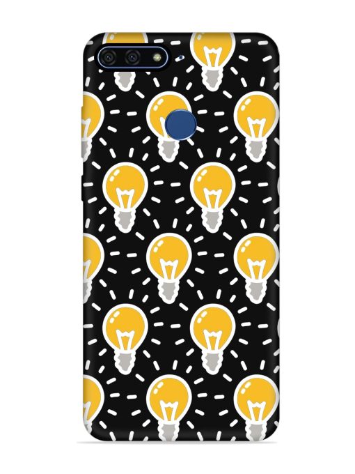 Light Bulb Seamless Embossed Soft Silicone Case for Honor 7A