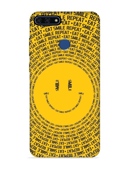 Smiley Embossed Soft Silicone Case for Honor 7A