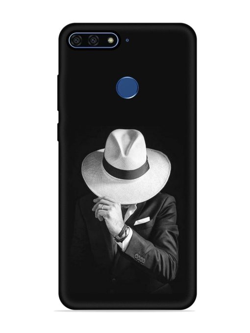 Men Under Hat Embossed Soft Silicone Case for Honor 7A