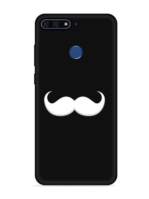 Mustache Vector Embossed Soft Silicone Case for Honor 7A