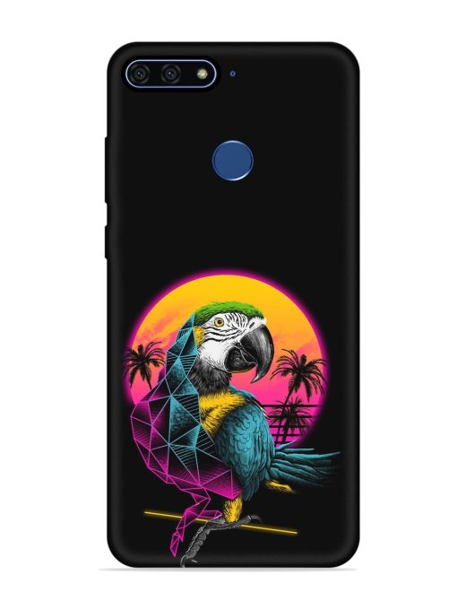 Rad Parrot Embossed Soft Silicone Case for Honor 7A