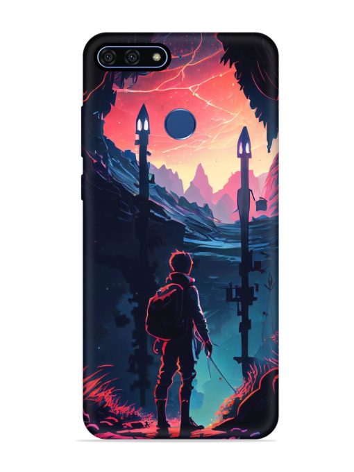 Cgs Artwork Embossed Soft Silicone Case for Honor 7A