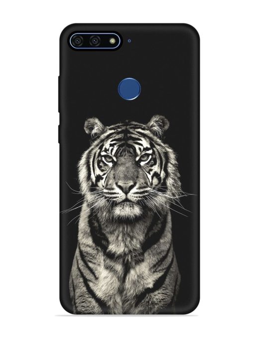 Tiger Art Embossed Soft Silicone Case for Honor 7A