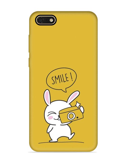 Hey Smile Please Embossed Soft Silicone Case for Honor 7S