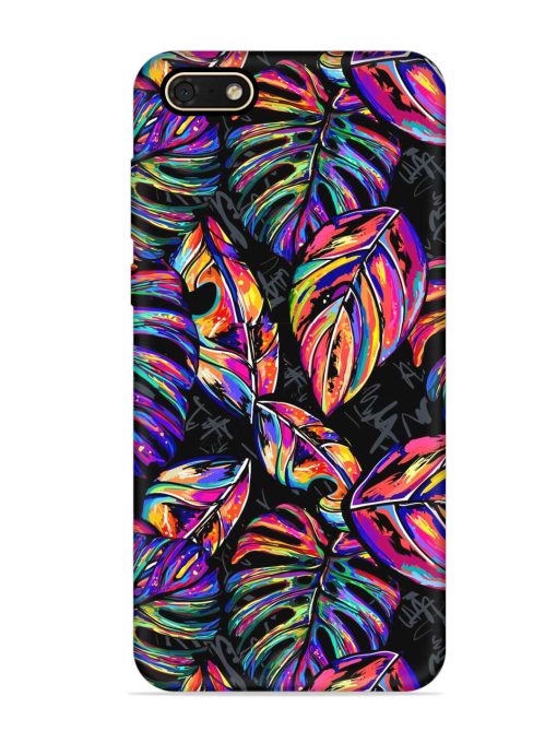 Tropical Seamless Vector Embossed Soft Silicone Case for Honor 7S Zapvi