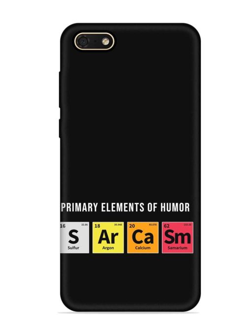 Primary Elements Humor Embossed Soft Silicone Case for Honor 7S Zapvi