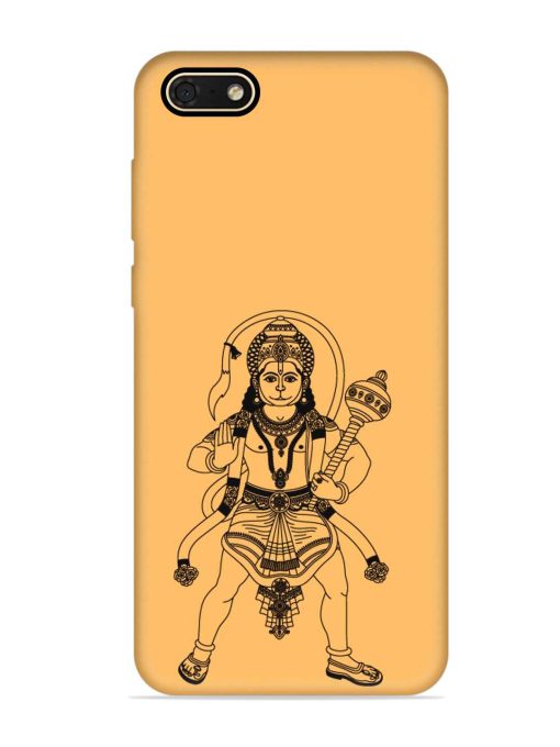 Indian God Hanuman Embossed Soft Silicone Case for Honor 7S Zapvi