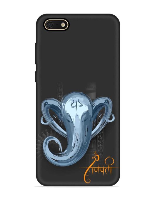 Illustration Lord Ganpati Embossed Soft Silicone Case for Honor 7S