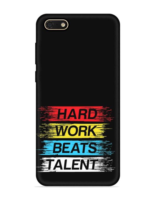 Hard Work Beats Embossed Soft Silicone Case for Honor 7S Zapvi