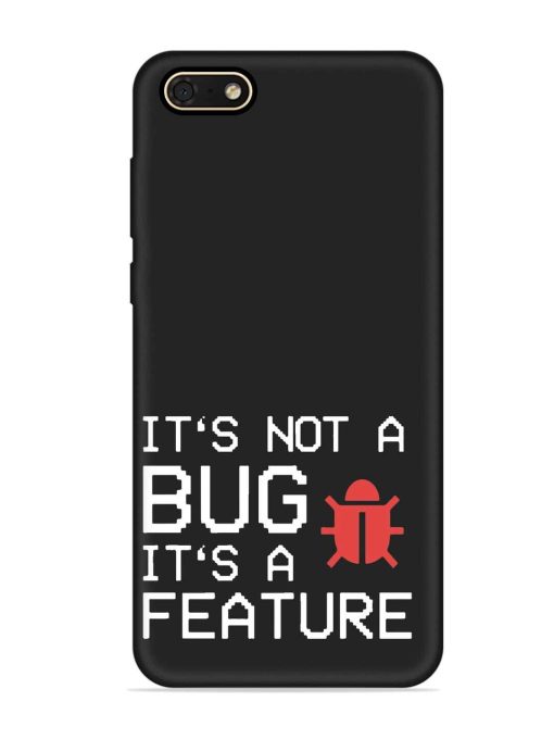 Not Bug Feature Embossed Soft Silicone Case for Honor 7S