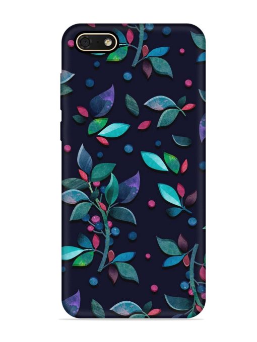 Decorative Watercolor Flower Embossed Soft Silicone Case for Honor 7S Zapvi