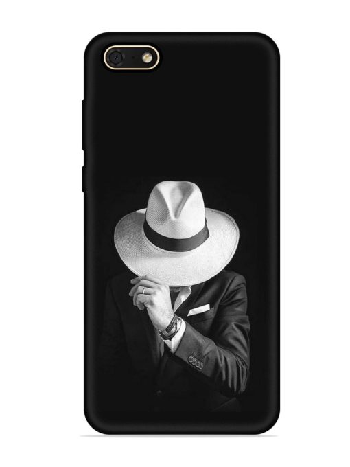 Men Under Hat Embossed Soft Silicone Case for Honor 7S