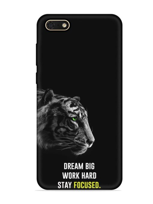 Dream Big Work Hard Embossed Soft Silicone Case for Honor 7S