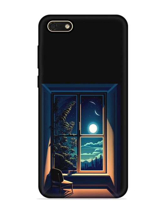 Night View At Window Embossed Soft Silicone Case for Honor 7S Zapvi