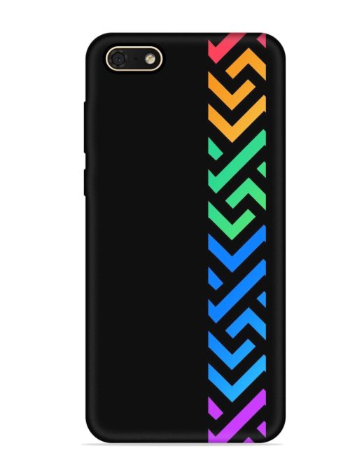 Colorshape Stripes Embossed Soft Silicone Case for Honor 7S