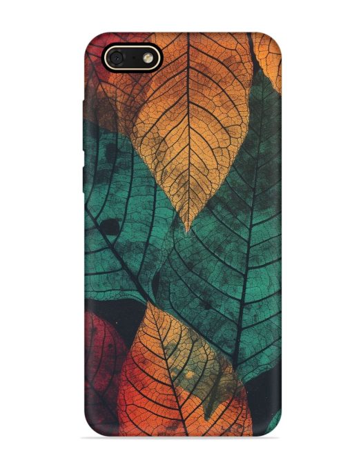 Leaves Artwork Embossed Soft Silicone Case for Honor 7S Zapvi