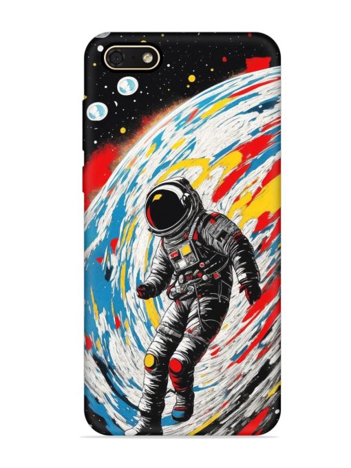 Astronaut Art Embossed Soft Silicone Case for Honor 7S Zapvi