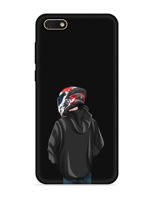 Motorcycle Rider Embossed Soft Silicone Case for Honor 7S Zapvi