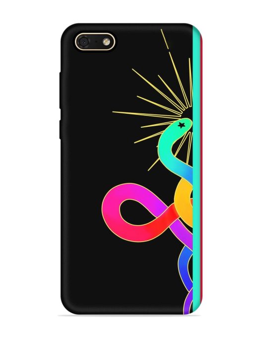 Art Geometric Abstraction Embossed Soft Silicone Case for Honor 7S Zapvi