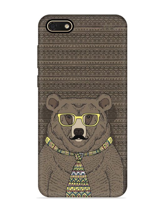 Grizzly Bear Embossed Soft Silicone Case for Honor 7S Zapvi