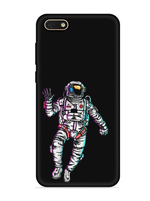 Spaceman Embossed Soft Silicone Case for Honor 7S