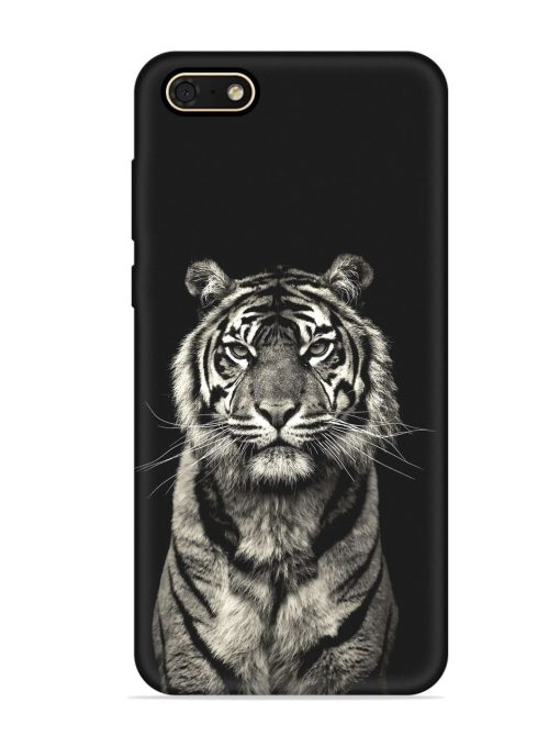 Tiger Art Embossed Soft Silicone Case for Honor 7S