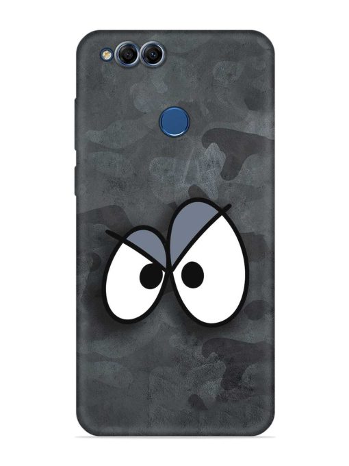 Big Eyes Night Mode Embossed Soft Silicone Case for Honor 7X Zapvi