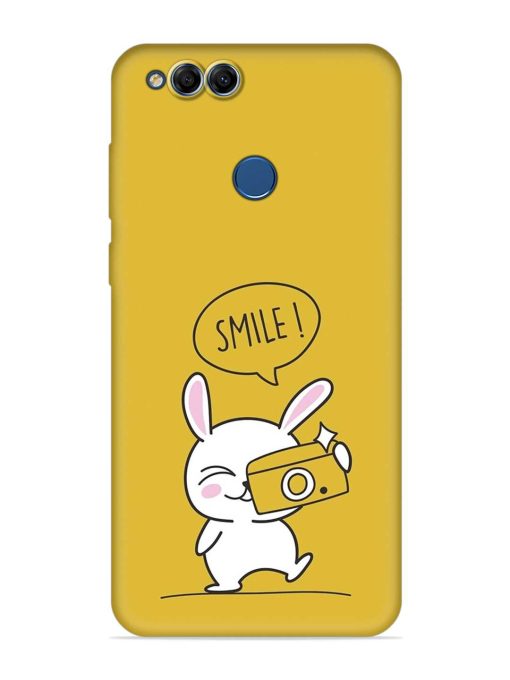 Hey Smile Please Embossed Soft Silicone Case for Honor 7X Zapvi