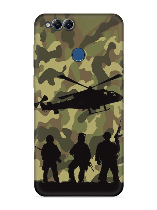 Army Heros Embossed Soft Silicone Case for Honor 7X Zapvi