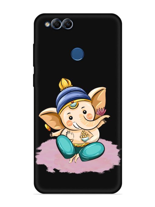 Bal Ganesh Vector Art Embossed Soft Silicone Case for Honor 7X Zapvi