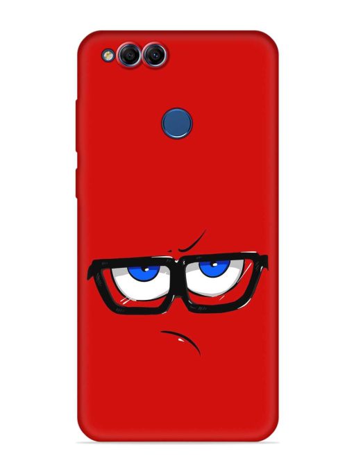 Rad Angry Face Embossed Soft Silicone Case for Honor 7X Zapvi