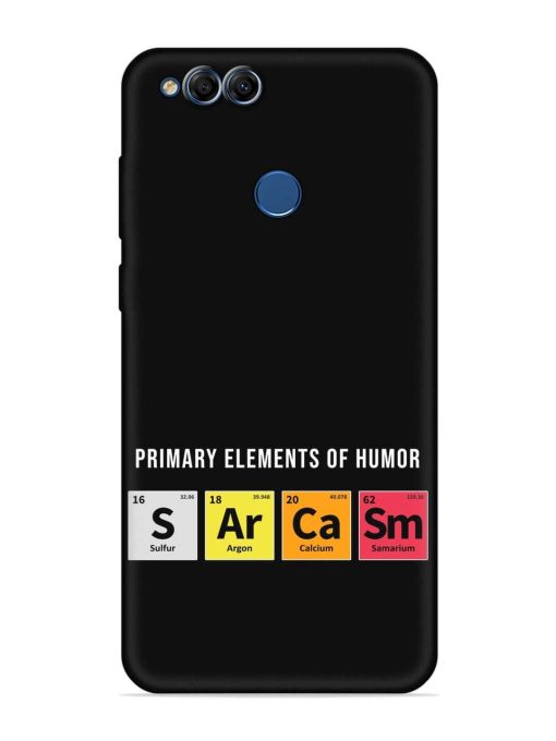 Primary Elements Humor Embossed Soft Silicone Case for Honor 7X