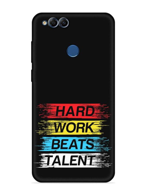 Hard Work Beats Embossed Soft Silicone Case for Honor 7X Zapvi