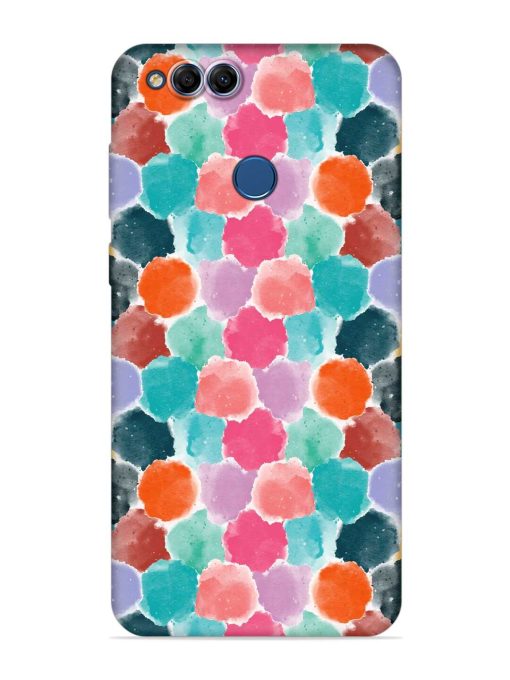 Colorful Seamless Pattern Embossed Soft Silicone Case for Honor 7X