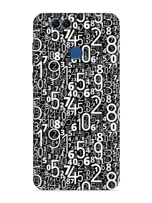 Many Numbers Different Embossed Soft Silicone Case for Honor 7X Zapvi