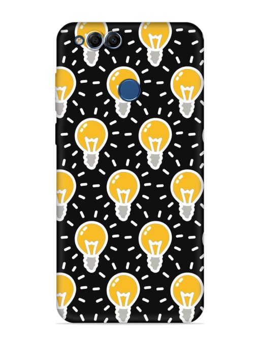 Light Bulb Seamless Embossed Soft Silicone Case for Honor 7X Zapvi