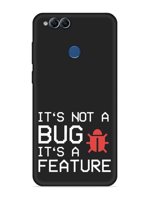 Not Bug Feature Embossed Soft Silicone Case for Honor 7X