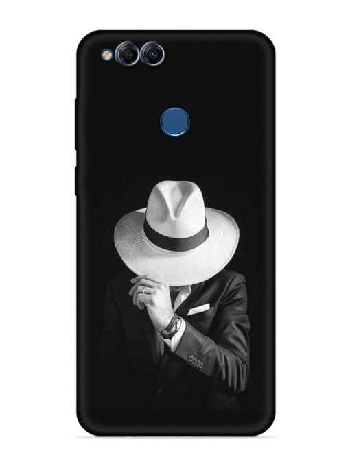 Men Under Hat Embossed Soft Silicone Case for Honor 7X