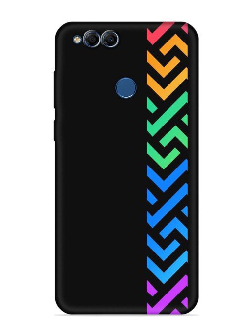 Colorshape Stripes Embossed Soft Silicone Case for Honor 7X Zapvi