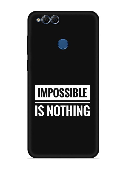 Impossible Is Nothing Embossed Soft Silicone Case for Honor 7X Zapvi