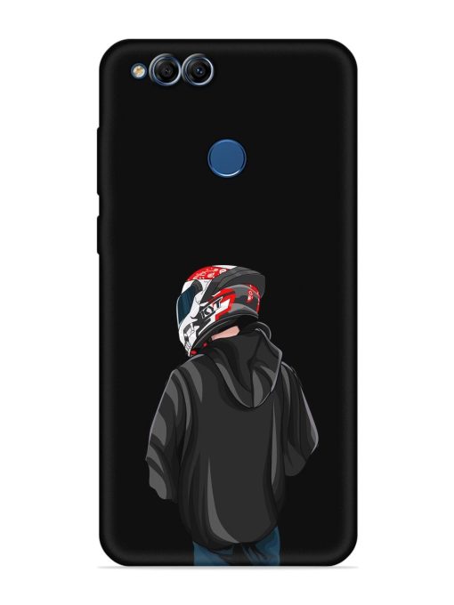 Motorcycle Rider Embossed Soft Silicone Case for Honor 7X