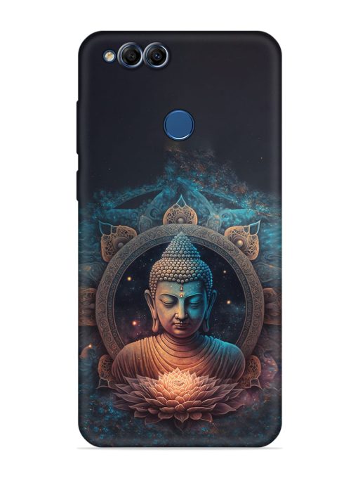 Gautam Buddha Embossed Soft Silicone Case for Honor 7X Zapvi