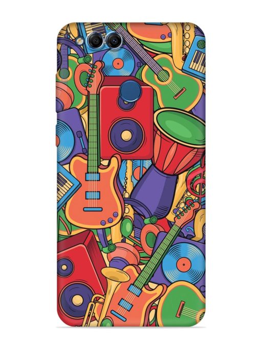 Colorful Music Art Embossed Soft Silicone Case for Honor 7X Zapvi